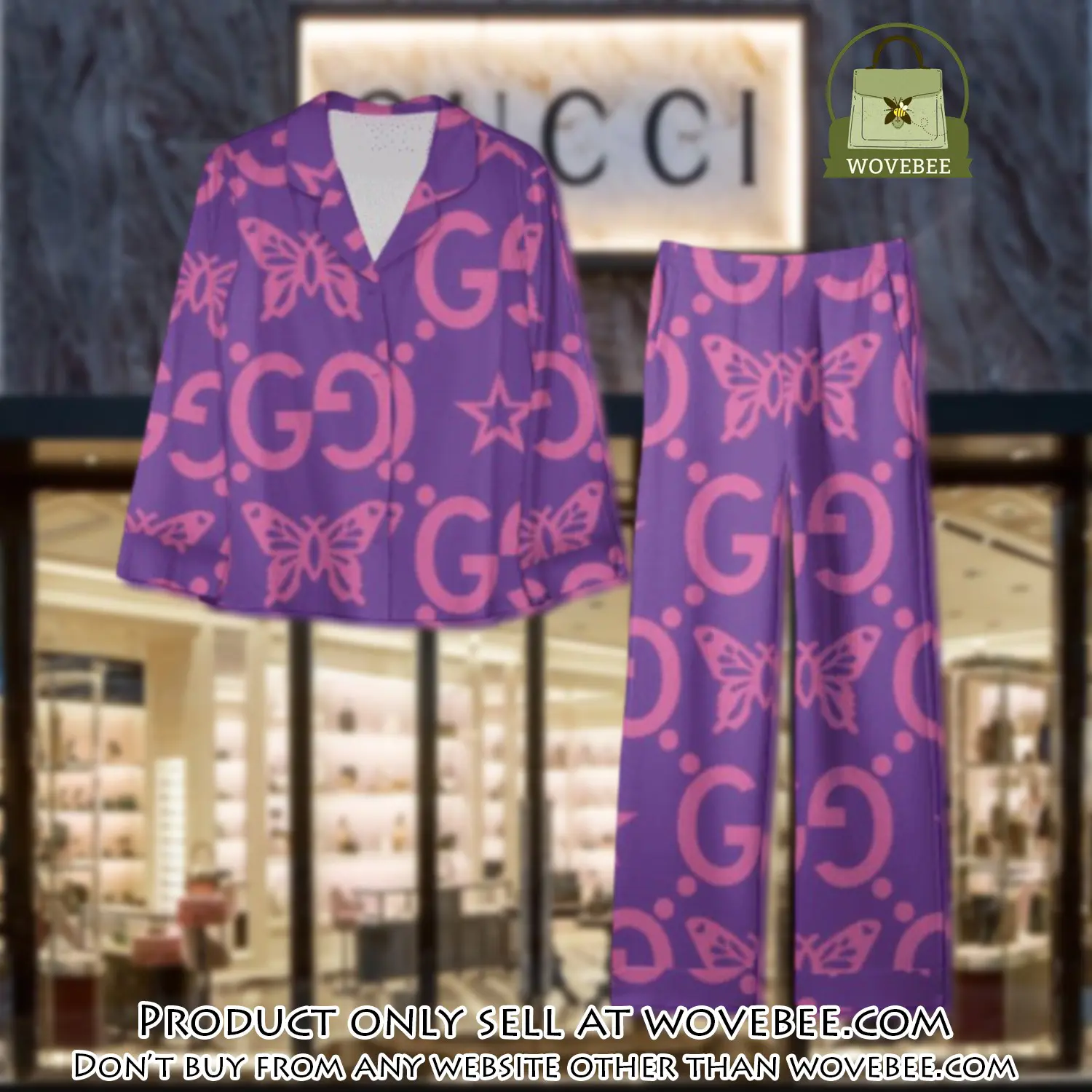 Trending luxury gc satin pajama set pjs1056 wvb1400706